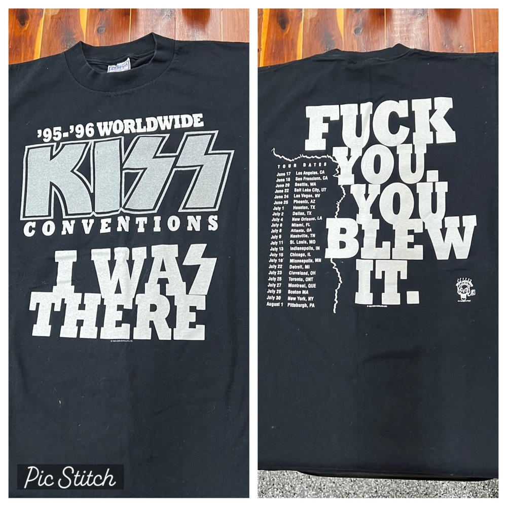 VINTAGE 90s KISS FCK YOU TEE